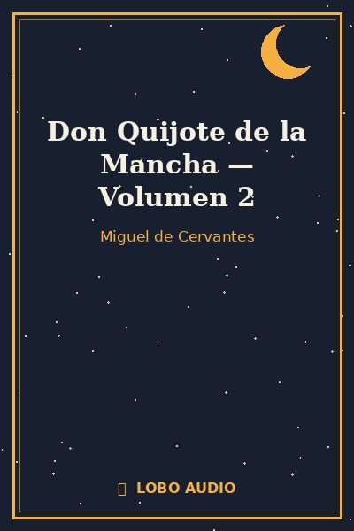 Portada de Don Quijote de la Mancha — Volumen 2