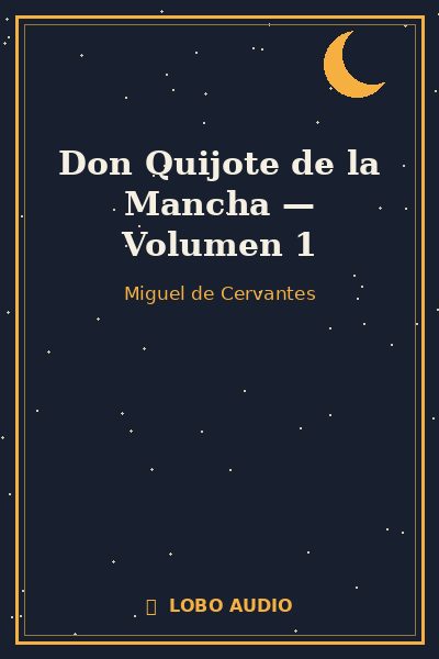 Portada de Don Quijote de la Mancha — Volumen 1