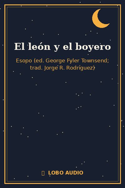 Portada de El león y el boyero