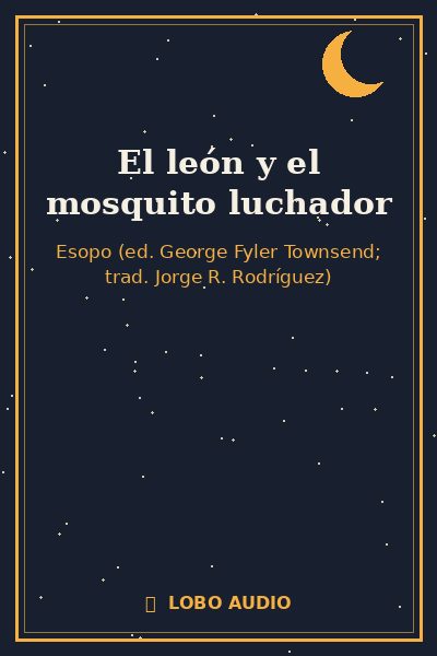 Portada de El león y el mosquito luchador