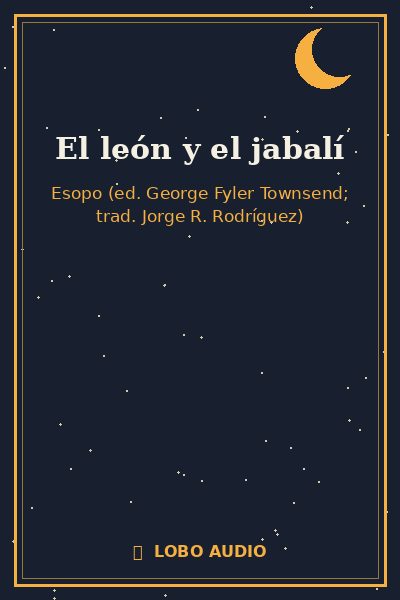 Portada de El león y el jabalí