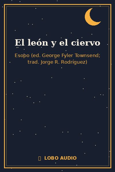 Portada de El león y el ciervo