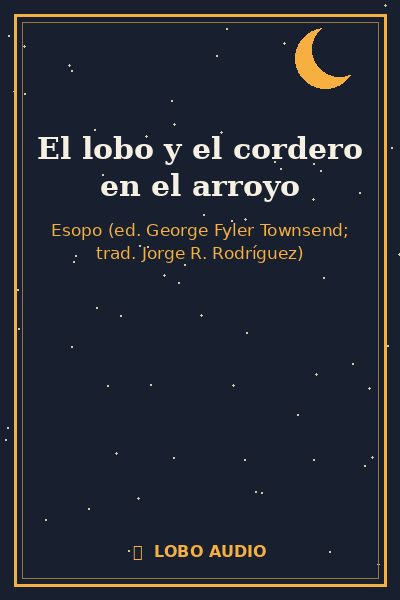 Portada de El lobo y el cordero en el arroyo