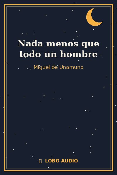 Portada de Nada menos que todo un hombre