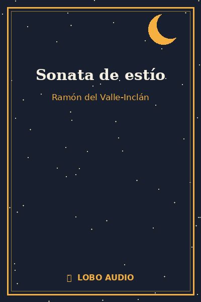 Portada de Sonata de estío
