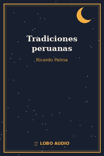 Portada de Tradiciones peruanas